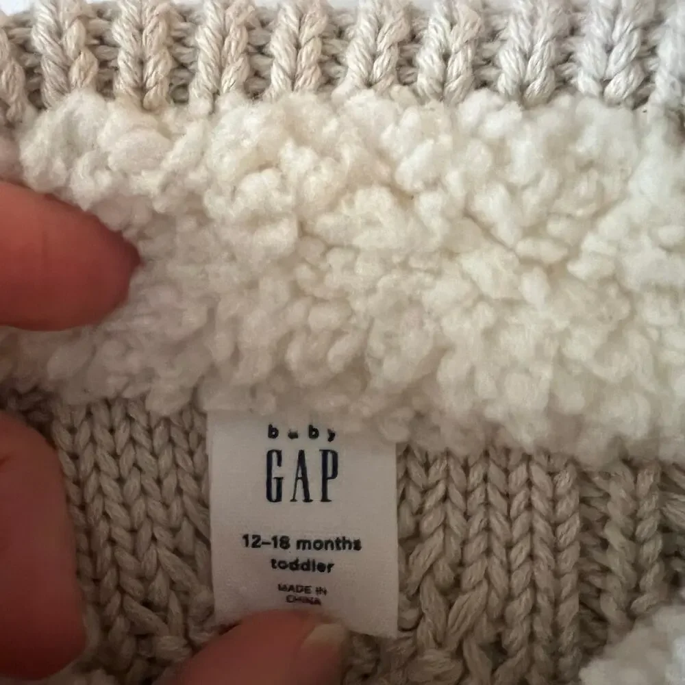 Baby Gap oatmeal sweater